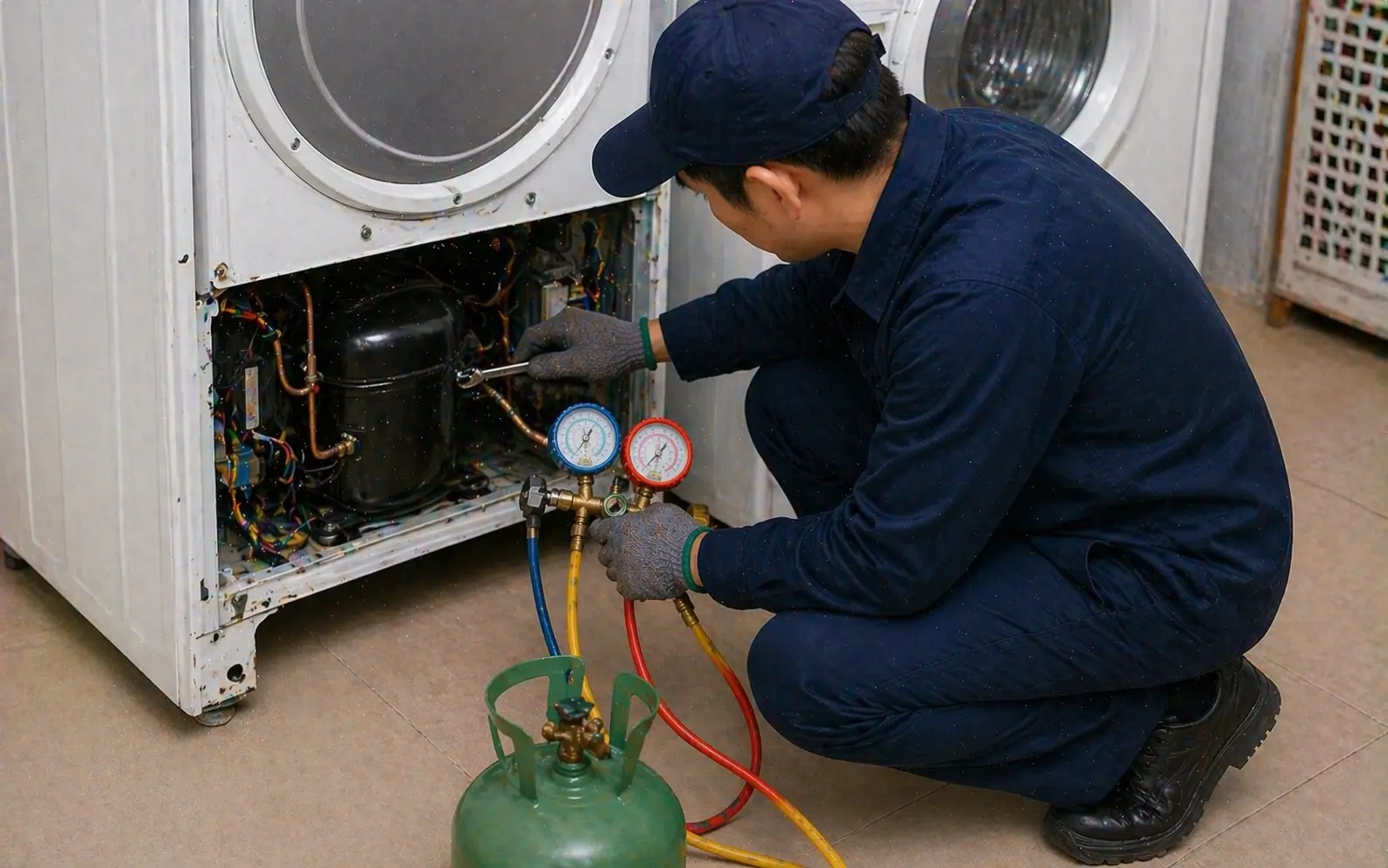 Change Compressor/Regas